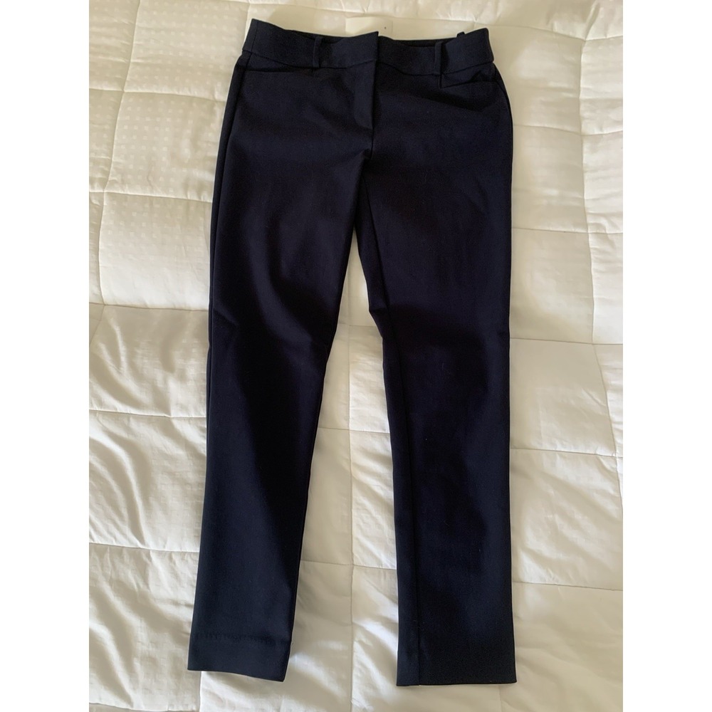 Loft Straight Leg  Size 4 Skinny Women Navy‎ Trousers